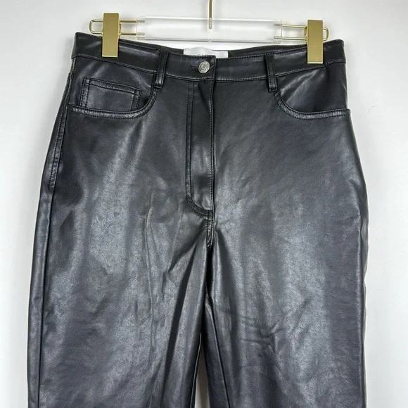 Aritzia Wilfred The Melina Vegan Leather Pant in Black Women’s Size 8 - Picture 6 of 13